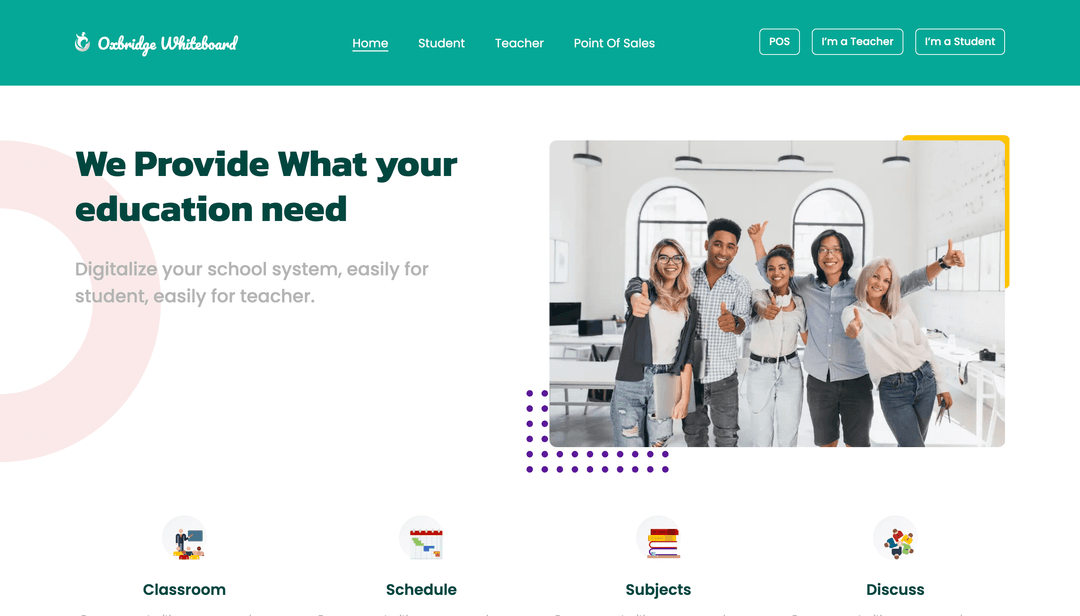 Whiteboard Landingpage